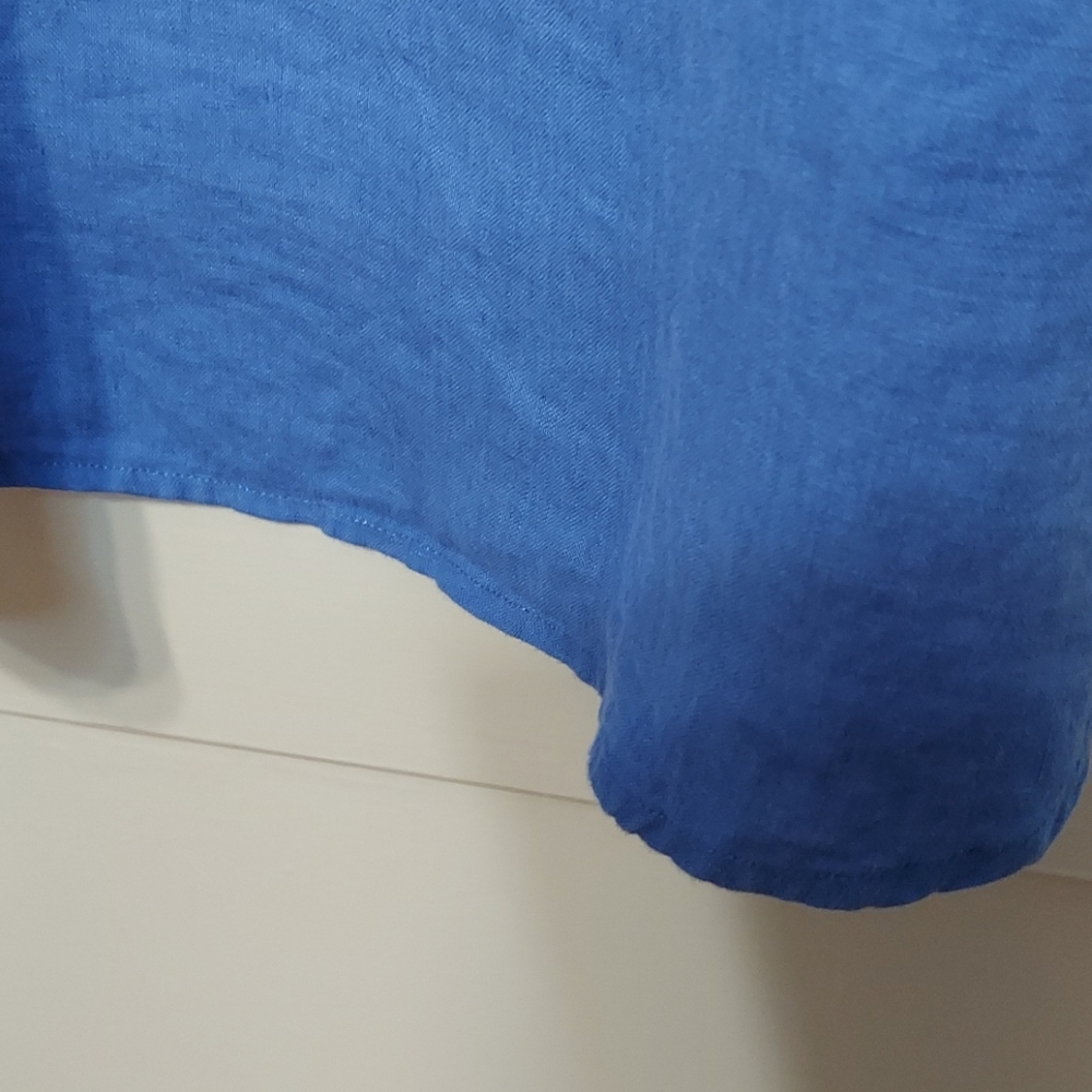 Sigrid Olsen 100% linen halter high-low dress XS - Picture 4 of 9